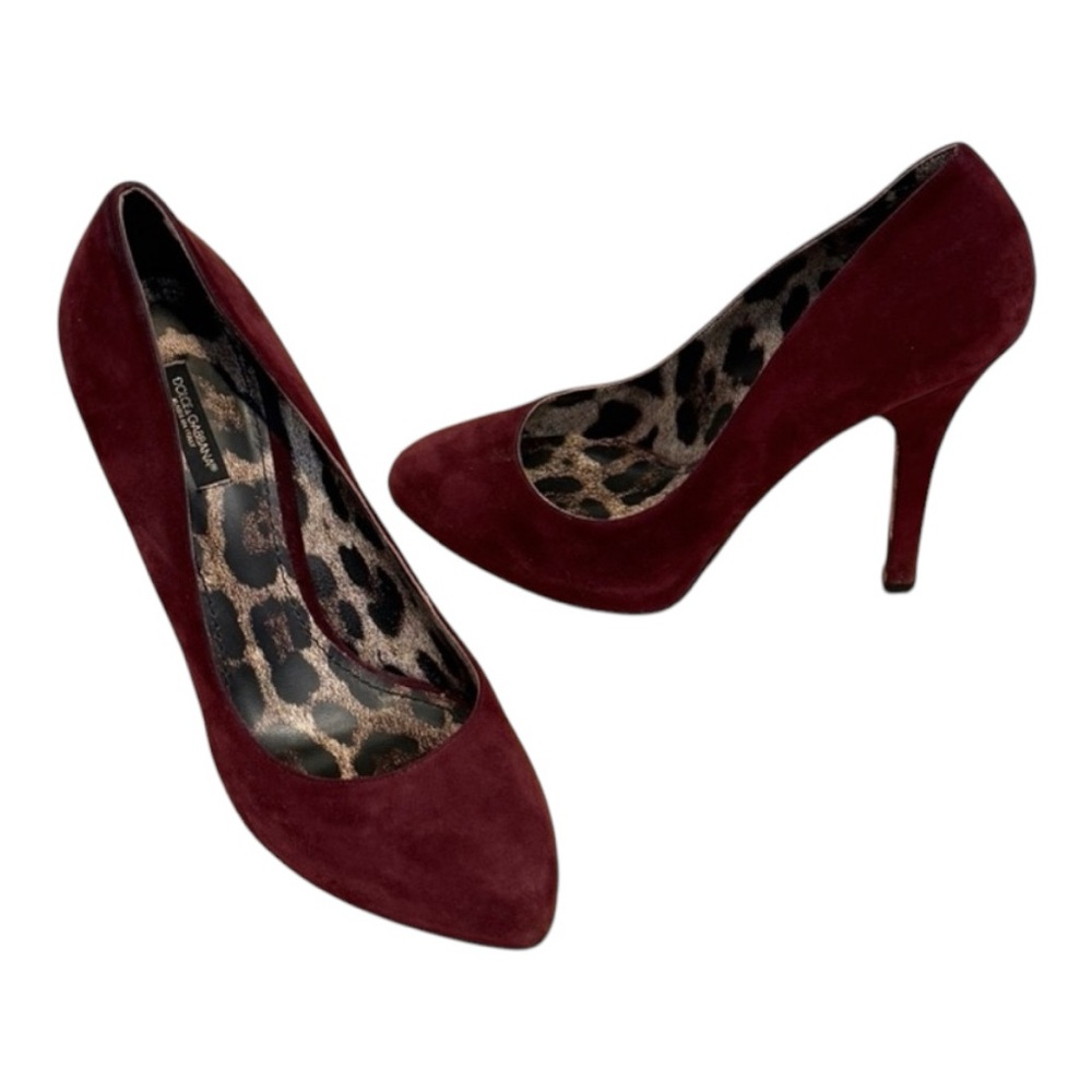 Dolce&Gabbana Suede burgundy Heels Pumps Size 40